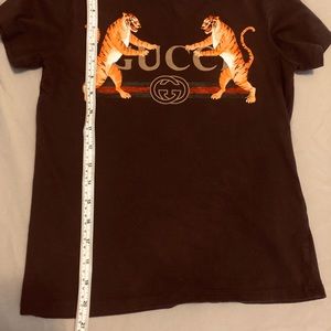 Gucci Shirts Tops Sold Black Bengal Tiger Logo Tshirt 690 Poshmark